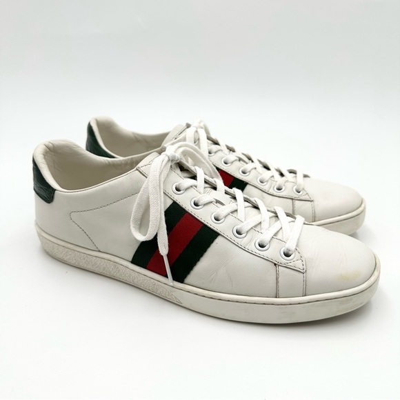 Gucci Ace Striped Women’s Sneakers 387993 - Picture 1 of 11